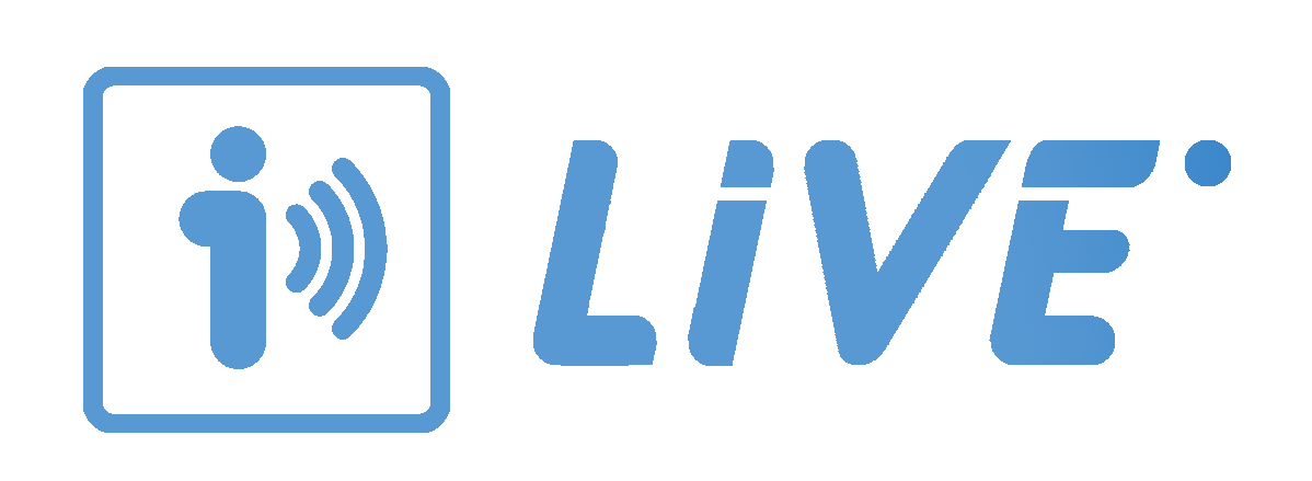 logo info channel live blanco png