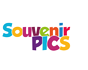Logo souvenir pics color outline blanca 88x png